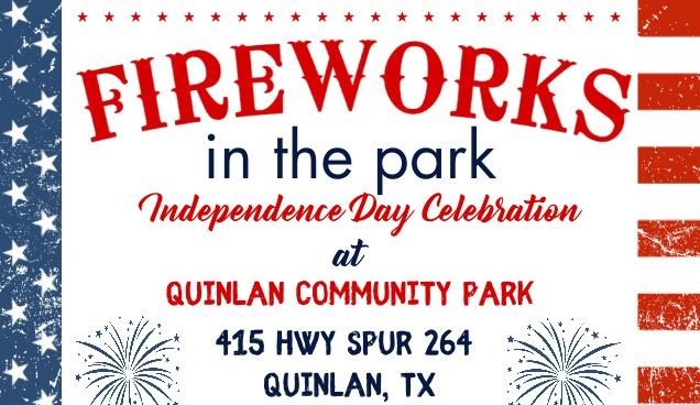 quinlan fireworks in the park
